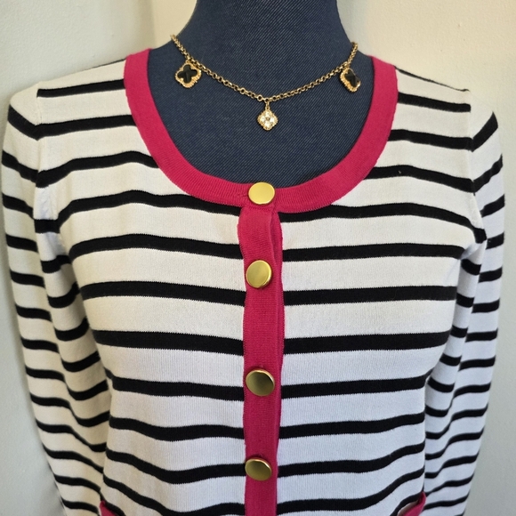 Sunny Leigh Thin Cardigan Button Down Sweater - Picture 5 of 10